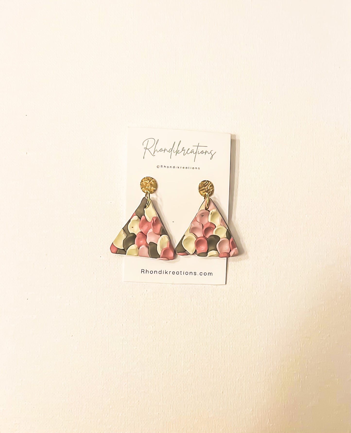 Dusty Rose Christmas Earrings