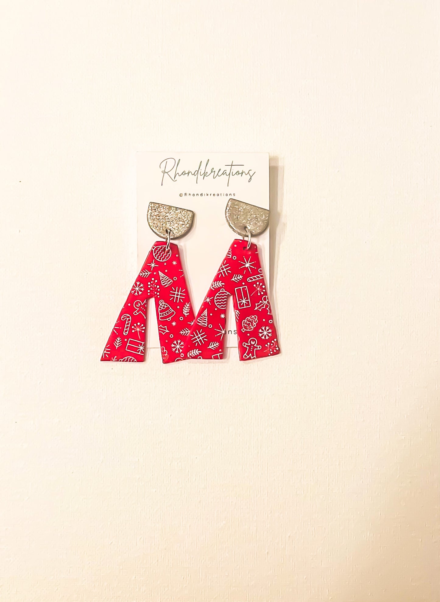 Red Christmas Earrings