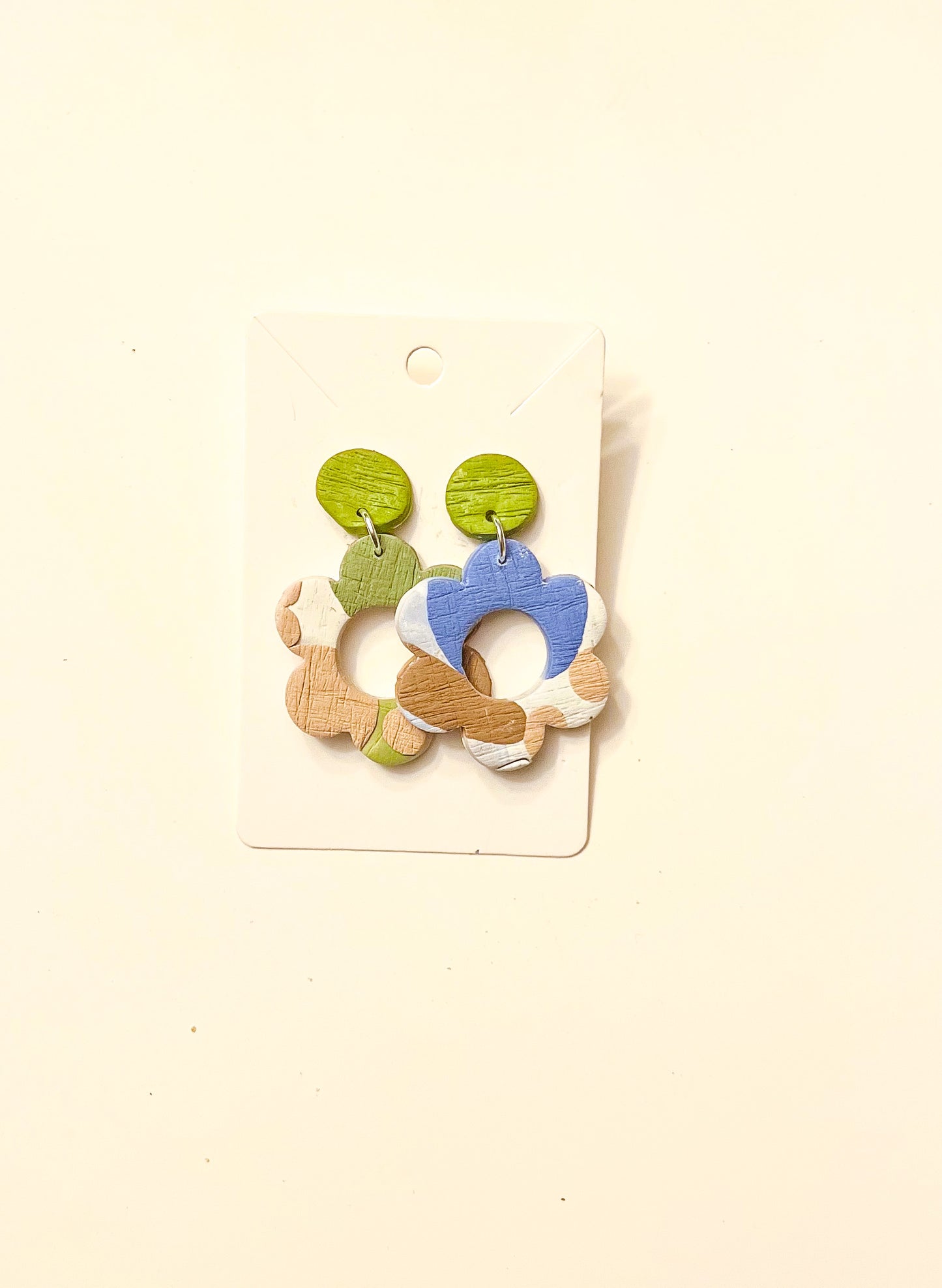 Flower Polymer Clay Earrings